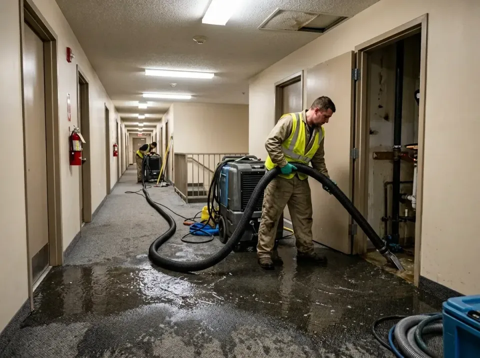 multi-unit-apartment-hallway-f-005 — frequently asked questions, Emergency Burst Pipe Water Extraction & Removal in Rockingh…